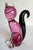 Italian Venetian Murano Art Glass Pink and Black Cat For Sale In Los Angeles - Image 6 of 10