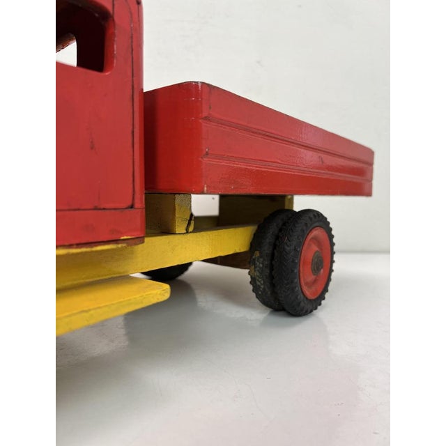 Vintage Wooden Toy Truck attributed Bigge, Germany, 1950s For Sale - Image 12 of 18