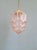 Pink Art Deco Skyscraper Pendant Light in Frosted Pink Glass, 1920s For Sale - Image 8 of 14
