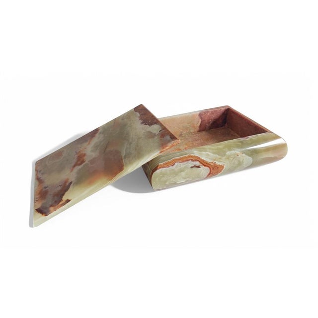 Art Deco Italian Onyx Box, Italy, 1940s For Sale - Image 12 of 18