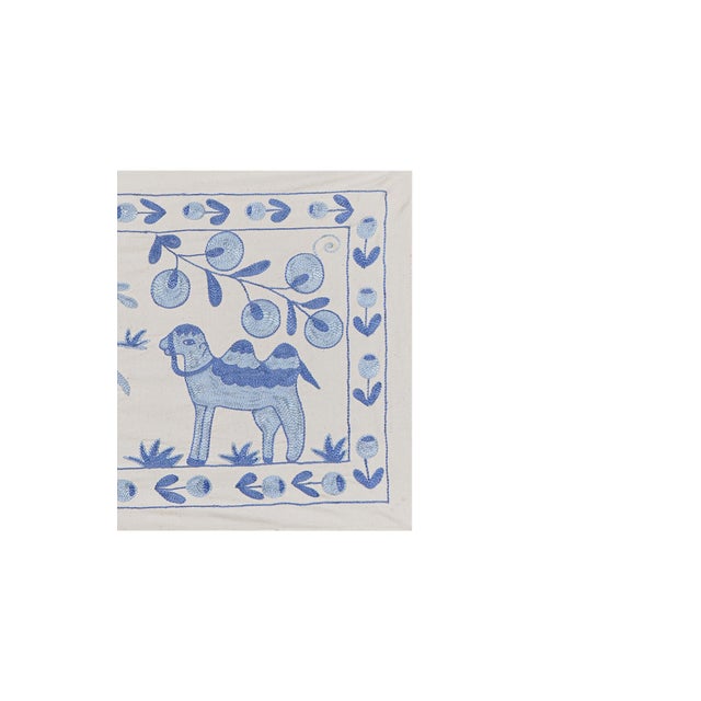 Mid-Century Modern Suzani Camel Decor - Tapestry For Sale - Image 3 of 10