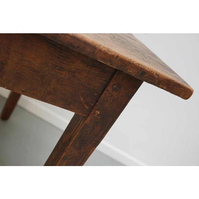 Antique Early 20th Century Dutch Rustic Oak Farmhouse Dining Table For Sale - Image 14 of 18