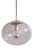 Space Age Pendant Light in Clear Bubbled Glass, 1960s-1970s For Sale