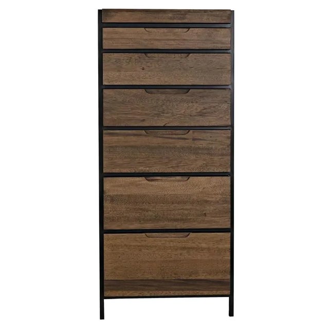 Masterfully minimalistic, this Seoul Tallboy is handcrafted with industrial steel and walnut wood; finishing this piece...