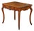 18th Century French Louis XV Walnut Bow-Front Side Table Desk With Drawer For Sale