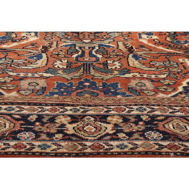 Late 19th Century Late 19th Century Persian Mahal Rug, 07'00 X 10'05 For Sale - Image 5 of 10