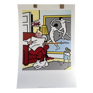 Roy Lichtenstein, Nude, Tintin Reading, 1993, Paper For Sale
