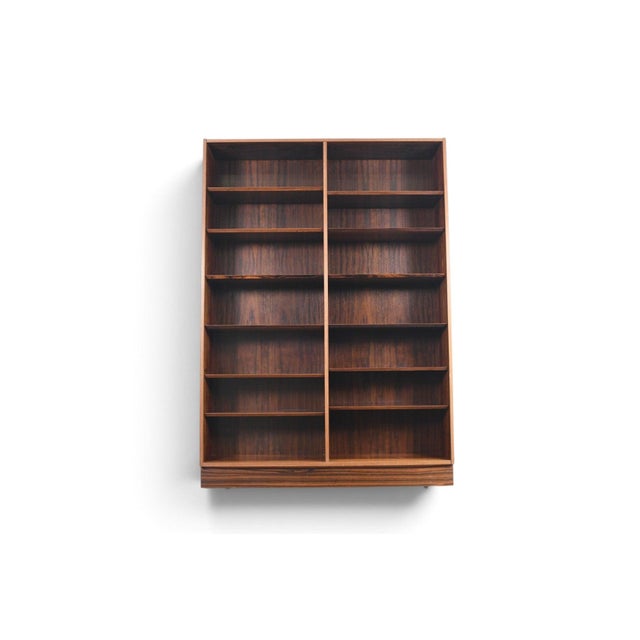 Mid-Century Modern Mid 20th Century Carlo Jensen Double Rosewood Bookcase by Hundevad + Co #3, Atrributed For Sale - Image 3 of 8