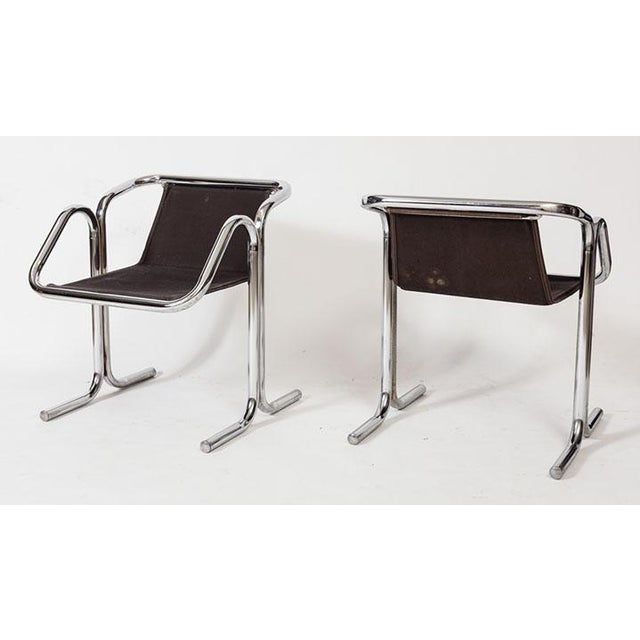 Jerry Johnson Tubular Chrome Dining Chairs Chairish