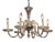 Clear Murano Crystal 6-Arm Chandelier in the style of Barovier, 1970s For Sale