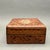1970s Vintage Indian Sheesham Wood Hand Carved Floral Bone Inlay Jewelry Keepsake Box 1970s For Sale - Image 5 of 10