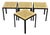 Mid Century Modern Danny Ho Fong Tropi-Cal Iron Cane Side Table Stool - Set of 4 For Sale