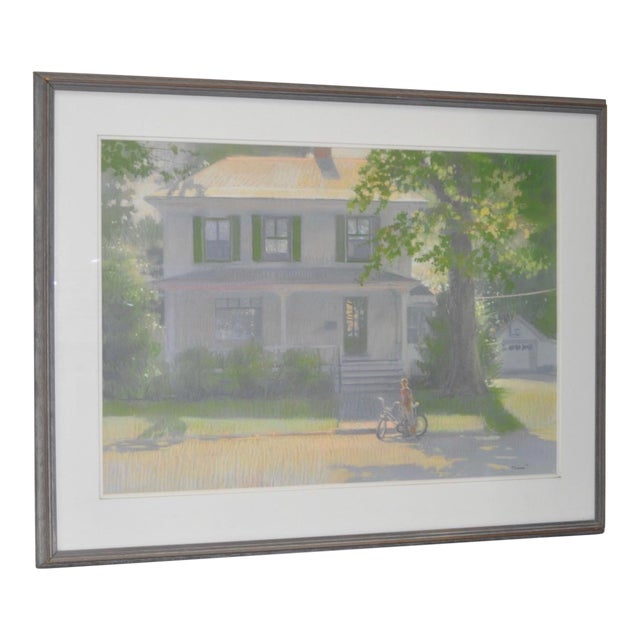 Robert Sweeney Original "Summer Day" Pastel Painting c.1987 For Sale
