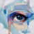 The artwork features a close-up of an eye, rendered in a palette dominated by soft blues and subtle earth tones, creating...