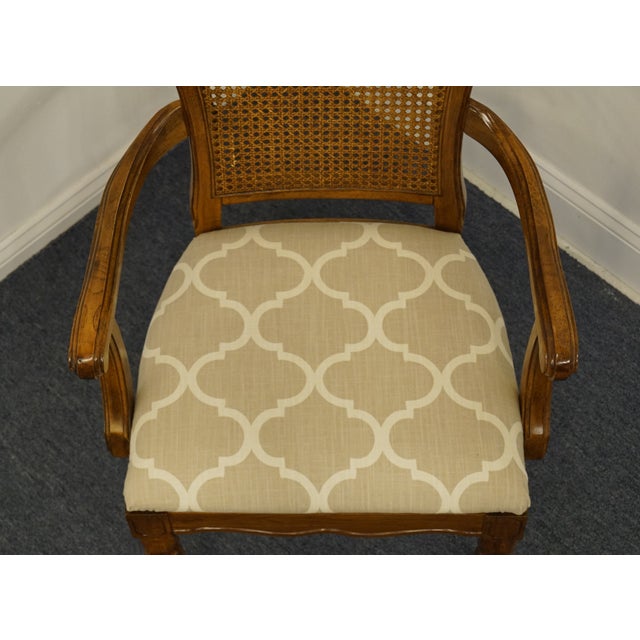 Thomasville Furniture Decorum Collection Cane Back Dining Arm Chair