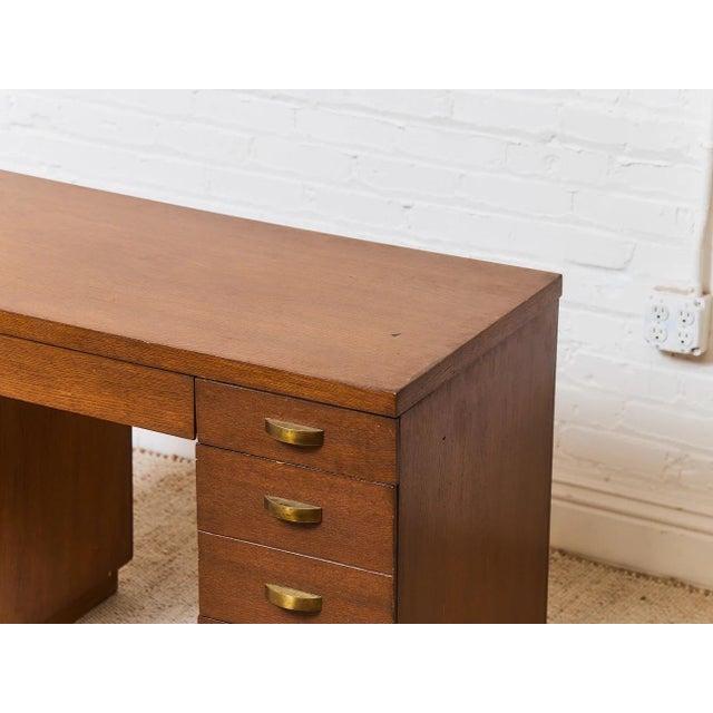 Art Deco 1940’s Mid Century Desk For Sale - Image 3 of 11