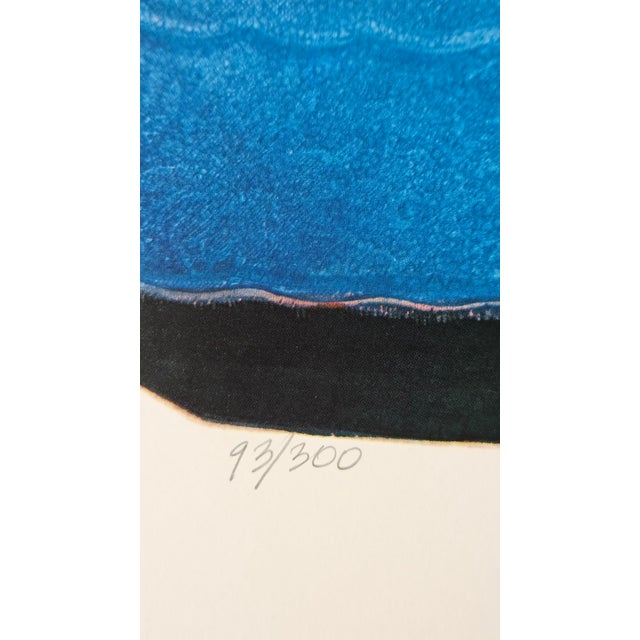 Paper Amram Ebgi Hand Signed Limited Edition Lithograph:"Yeshiva in Jerusalem", 93/300 For Sale - Image 7 of 9