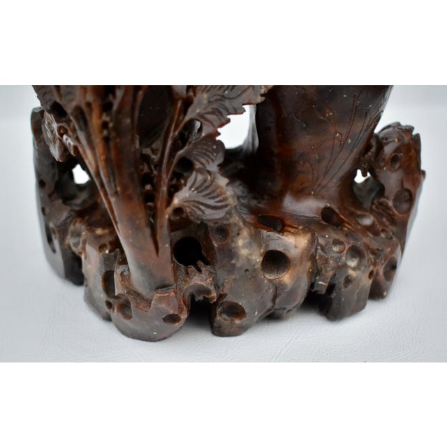 Vintage Carved Ornate Soapstone Scultpure For Sale - Image 10 of 13