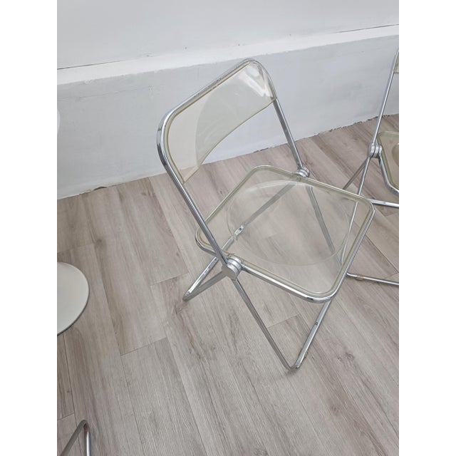 Silver Plia Chairs by Giancarlo Piretti for Anonima Castelli, 1967, Set of 2 For Sale - Image 8 of 18