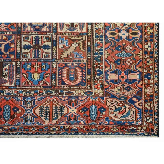 Blue Early 20th Century Bakhtiari Rug For Sale - Image 8 of 10