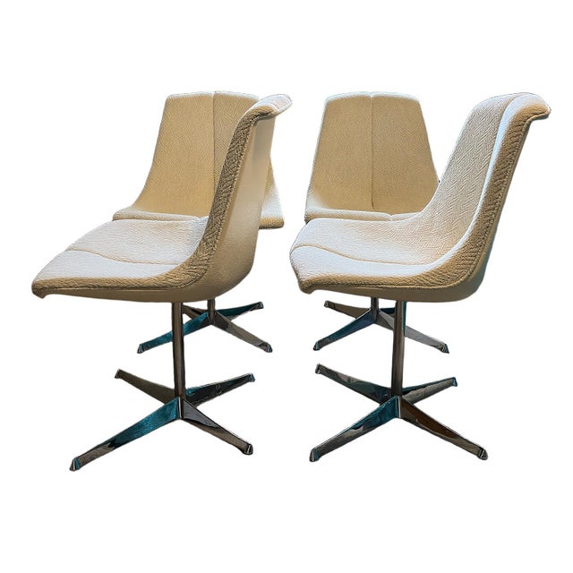 Mid-Century Modern 1960s Richard Schultz for Knoll Dining Chairs Mid Century Modern Space Age Set of 4 For Sale - Image 3 of 12