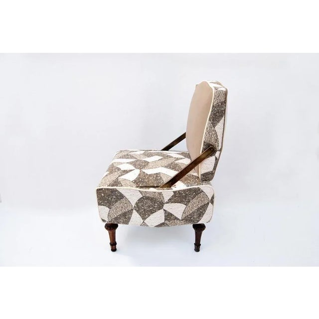 Set of Vintage Armchairs with Double-Sided Backrests For Sale - Image 4 of 12