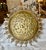 Gilt Iron Sunburst Ceiling Mount Light Fixture by Myanmar Home For Sale - Image 9 of 14