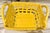 Pottery Yellow Basket For Sale In Miami - Image 6 of 6
