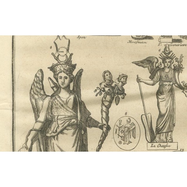 After Bernard de Montfaucon, Classical Antiquities and Sacred Figures, 1721, Engraving For Sale - Image 9 of 11