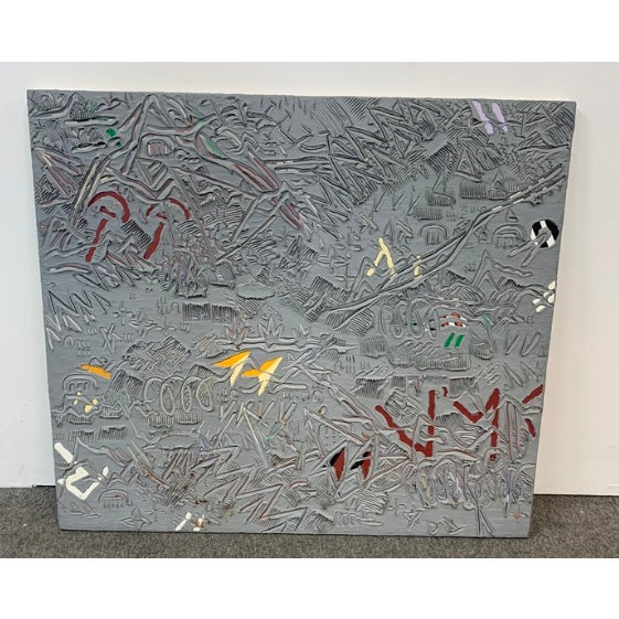 Textile Magrit Omar 'Changing Fortunes' Painting For Sale - Image 7 of 7