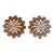 Vintage Copper Molds, Similar Pair — Scalloped Flower Design For Sale