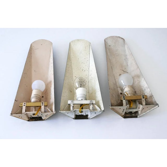 Large Mid-Century German Sconces, 1950s, Set of 3 For Sale - Image 15 of 17