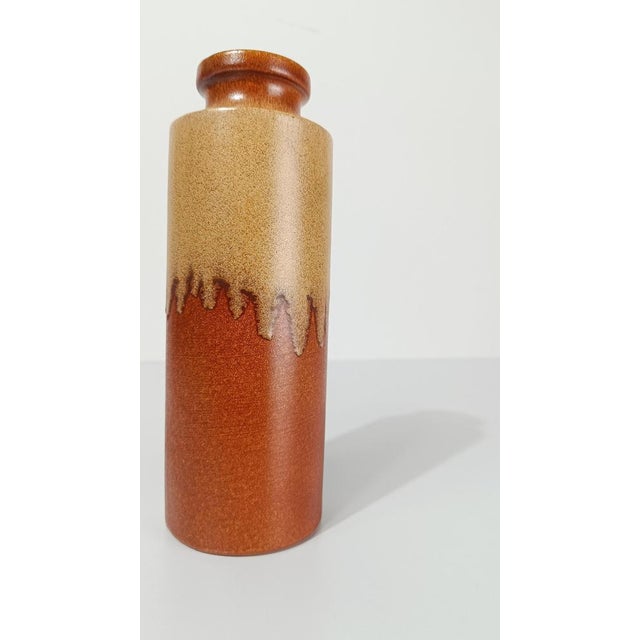 Mid-Century Vases in Earth Tone Fat Lava Ceramic, West Germany, 1970s, Set of 2 For Sale - Image 9 of 18