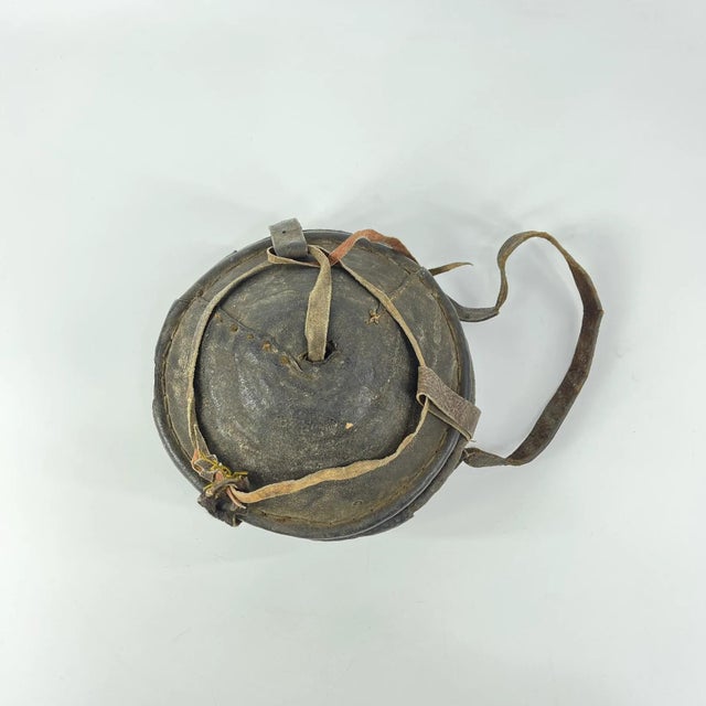 Early 20th Century Small Mesob Lidded Leather Wrapped Lunch Basket Ethiopia For Sale In Denver - Image 6 of 10