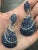 39.67 Ct Natural Sapphire & Diamond Dangle Earrings - 2 Pieces For Sale - Image 4 of 5