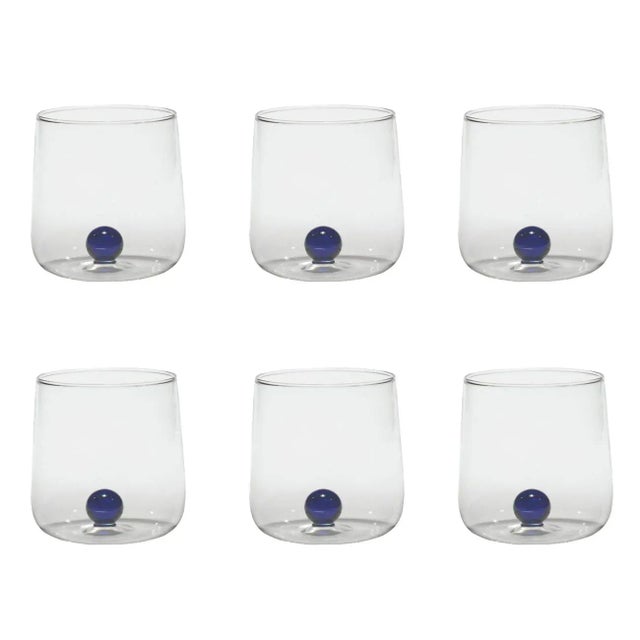 2020s Zafferano Bilia Tumbler Blue - Set of 6 For Sale - Image 5 of 5