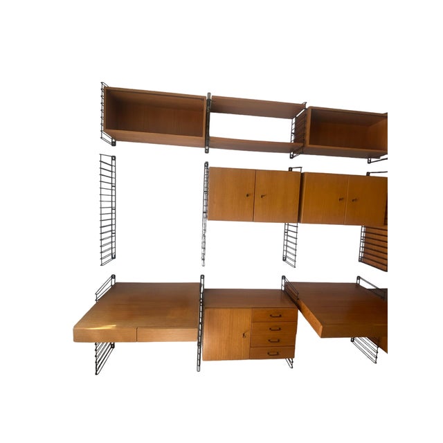 Teak Shelf Wall System by Tomado for Musterring, 1960s For Sale - Image 6 of 18