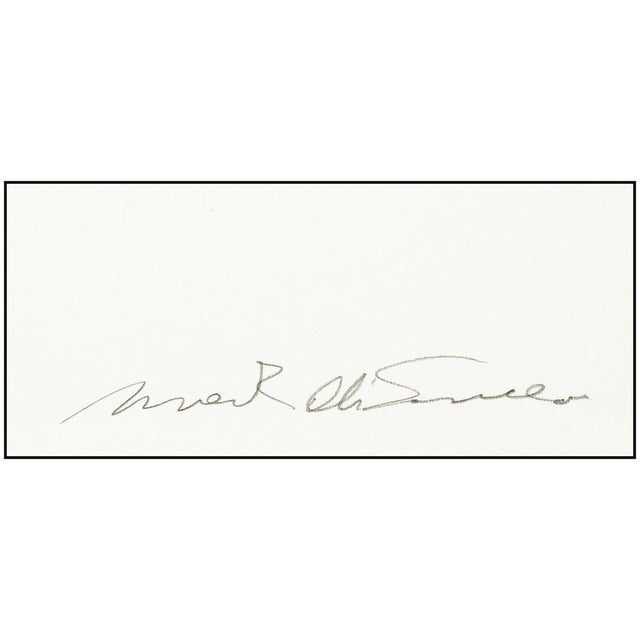 Expressionism Mid 20th Century Mark Di Suvero Original Watercolor Painting Hand Signed Framed Art Sculpture, Mark di Suvero For Sale - Image 3 of 4