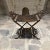 Brown 1920s Neoclassical Antique Cast Iron Vanity Bench Stool by Oscar Bach For Sale - Image 8 of 10