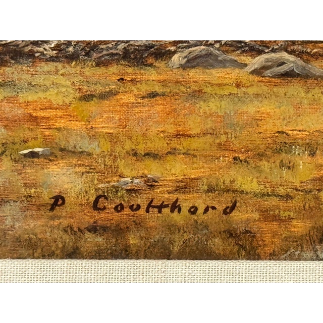 Sheep by Mountain Waterfall in Lake District England an Original Oil on Canvas 1990 Circa For Sale - Image 16 of 16