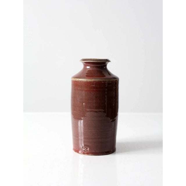 Vintage Studio Pottery Vase For Sale - Image 4 of 12