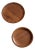 Mid Century Kustom Kraft Walnut Plates Pair For Sale