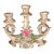 Capodimonte Vintage 3 Arm Candelabra For Sale