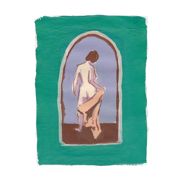 Figurative Bather Painting Figurative Print by Michelle Farro For Sale - Image 3 of 3
