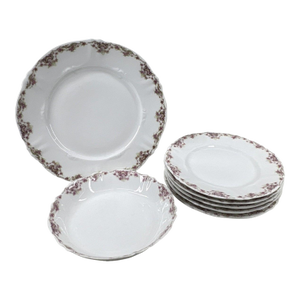Antique Theodore Haviland Limoges 7-Pc Set – Schleiger 1047 for J. Seth Hopkins