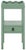 Darlyn Scalloped 1 Drawer Accent Table in Sage For Sale - Image 10 of 10