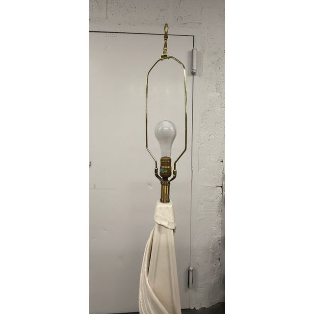 Hollywood Regency Lamp With Custom Michael Savoia Shade For Sale - Image 4 of 6