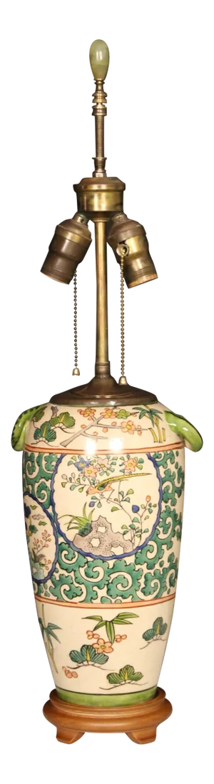 1930s Regency Style Hand Embossed Lamp