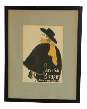 Henri de Toulouse-Lautrec Fine Art Print "Aristide Bruant" Framed