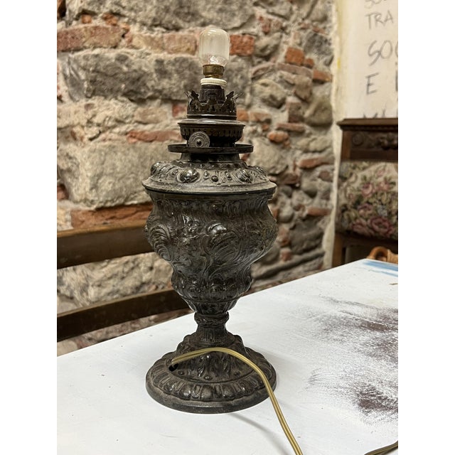 Antique Italian Table Lamp, 1890s For Sale - Image 9 of 11